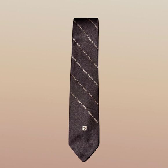 OOAK Vintage Frigidaire The President Poly/Silk Blend Brown Tie  One of a Kind - Picture 2 of 5